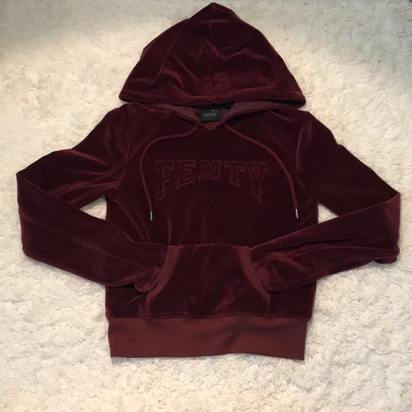 Puma Tops - 🐆 FENTY Puma Rhianna Velour Hoodie Sweatshirt 🐆
